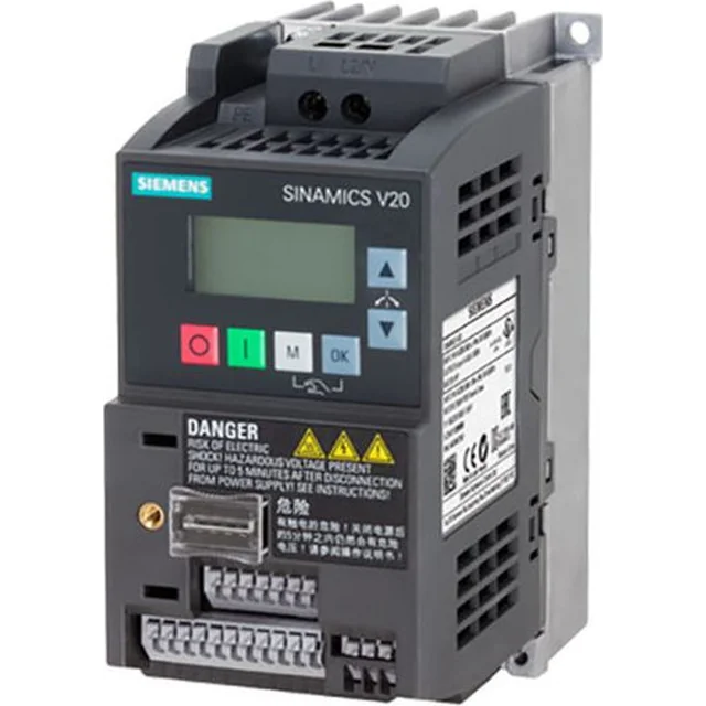 Інвертор Siemens Uwe=220-240V, Uwy=3x230V/4,2A 0,55kW Sinamics (6SL3210-5BB17-5UV1)