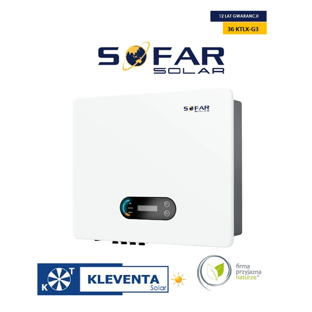 INWERTER SOFAR 36 KTLX-G3  |Sofar Solar 36 KTLX-G3 | +WIFI/DC
