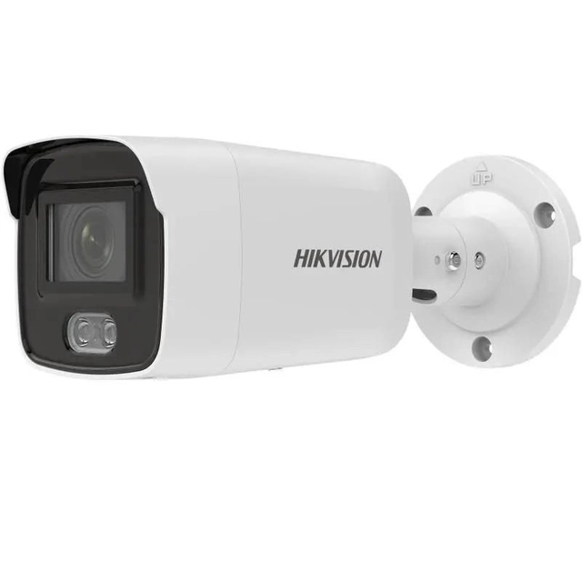 IP surveillance camera, 2 Megapixels, IR 40m, lens 4mm, ColorVu - Hikvision - DS-2CD2027G2-L