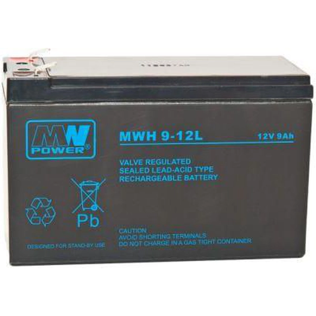 Ισχύς MW Μπαταρία 12V 9Ah (MWH 9-12)