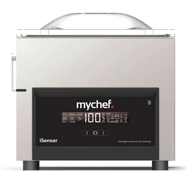 iSENSOR S | Machine d'emballage sous vide à cloche réglable | bande 315 mm | Pompe BECKER 8 m3/h | 0,96 kW | 388x546x389 mm | raccordement de gaz inerte | TIS8K