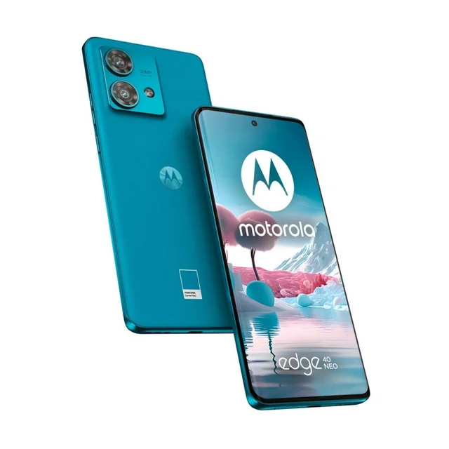 Išmanieji telefonai Motorola Edge 40 Neo 6,55&quot; 256 GB 12 GB RAM Mediatek Matmenys 1050 Mėlyna