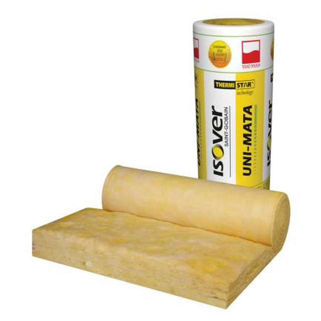 Isover Saint-Gobain Uni-Mata glass wool 19,2 M2 5 cm λ = 0,039 W/mK