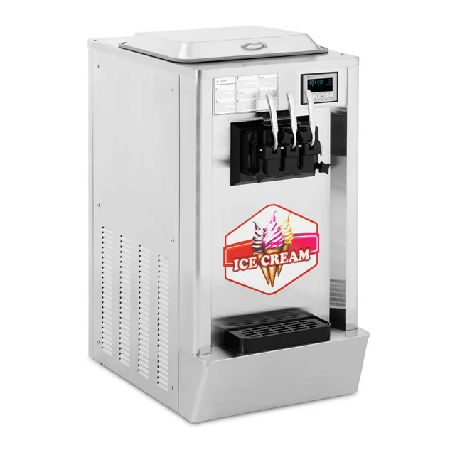 Italian ice cream machine, 1550W, 3 flavors, 23l/h RCSI-18