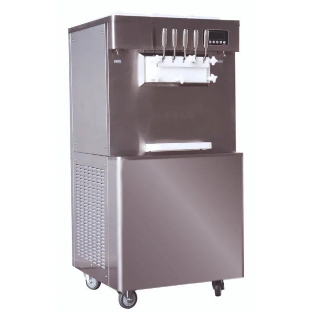 Италианска машина за сладолед RQMB33 | 3 аромати + 2 микс | машина за сладолед | нощно охлаждане | аерационна помпа | 3x7 l