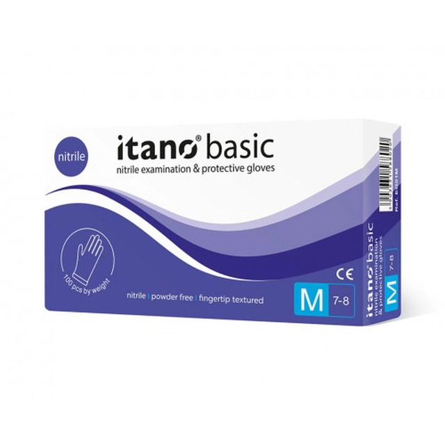 Itano Basic powder-free nitrile gloves, s.L - 100 pcs.
