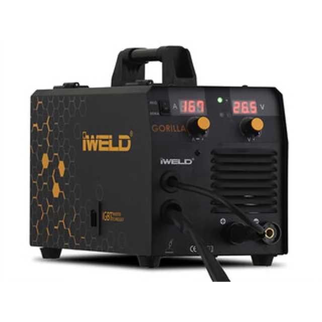 Iweld GORILLA POCKETMIG 165 FIXIFLUX consumable electrode shielding gas inverter welder 50 - 160 A | 230 V