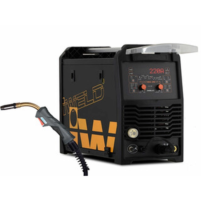 Iweld GORILLA POCKETMIG 240 DP XL forbrugselektrode afskærmet gasinverter svejser 20 - 200 A | 230 V