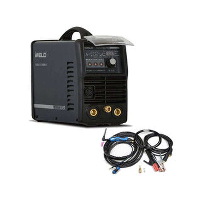 Iweld TIG 220 AC/DC DIGITAL inverseur d'électrode en tungstène soudeuse AC/DC 10 - 200 A | 230 V