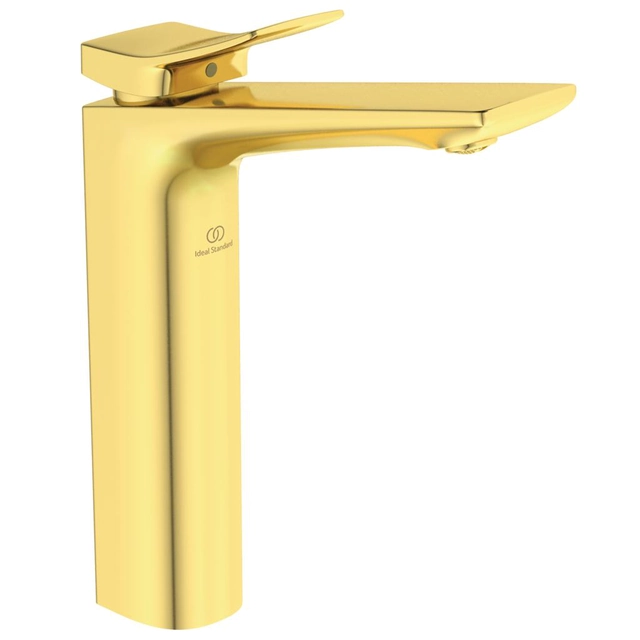 Izlietnes jaucējkrāns Ideal Standard Conca, Brushed Gold, augsts