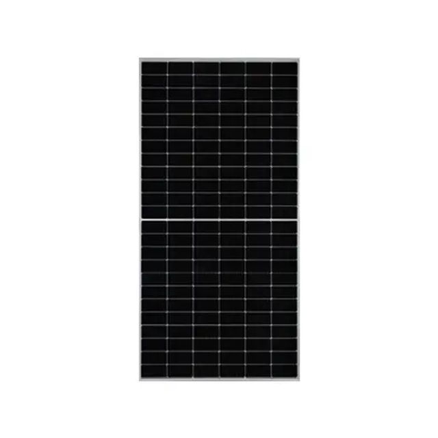JA Fotovoltaïsch zonnepaneel 570 Wp dubbelzijdig, rendement 22.1%, half gesneden N-type cellen, zilveren frame