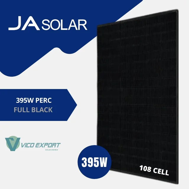 JA Solar 395W aurinkopaneeli - täysmusta // JAM-395-54S31/MR