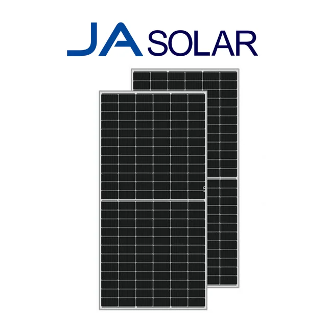 JA Solar 425W Bifacial Dobbelt Glas Half-Cut Sort ramme