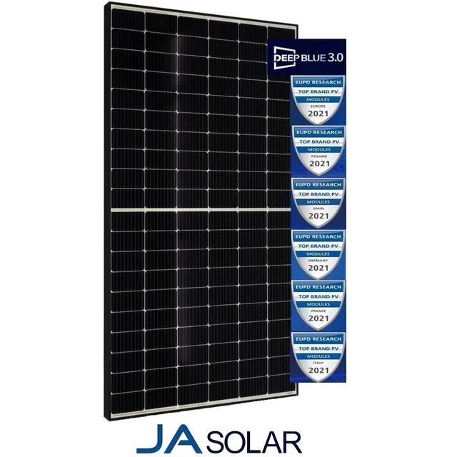 JA Solar 500W hõbedane raam