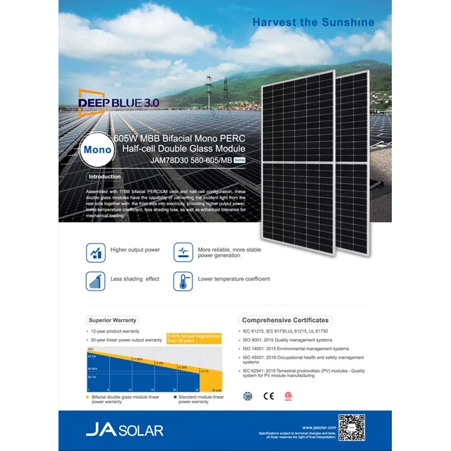 JA Solar DAM78D30-590/MB