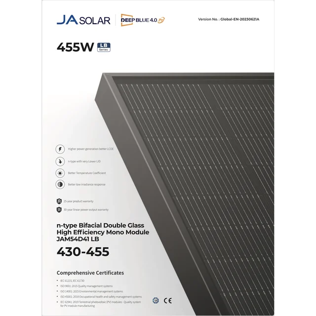 JA Solar JAM54D41 435/LB full black (conteneur)