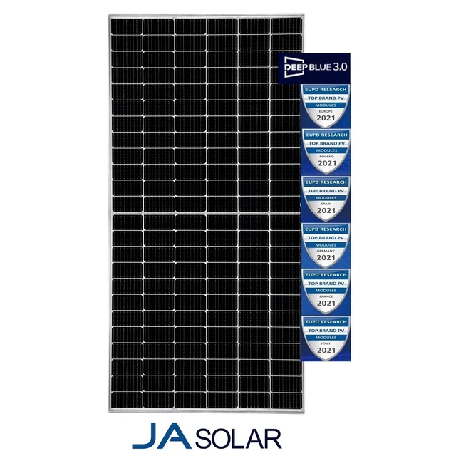 JA SOLAR JAM72D30-565/LB Ημικύτταρο Διπρόσωπο Διπλό Γυαλί MC4