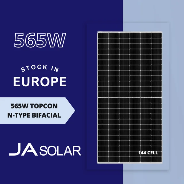 JA Solar JAM72D40-565/GB // JA Solar 565W päikesepaneel // Bifacial
