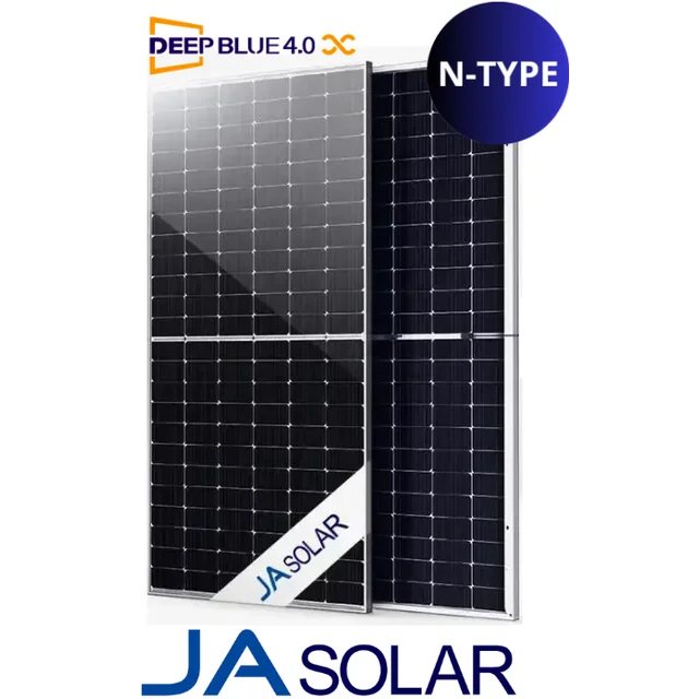 JA SOLAR JAM72D42-620/LB Halvcells bifacial dubbelglasmodul (N-typ)