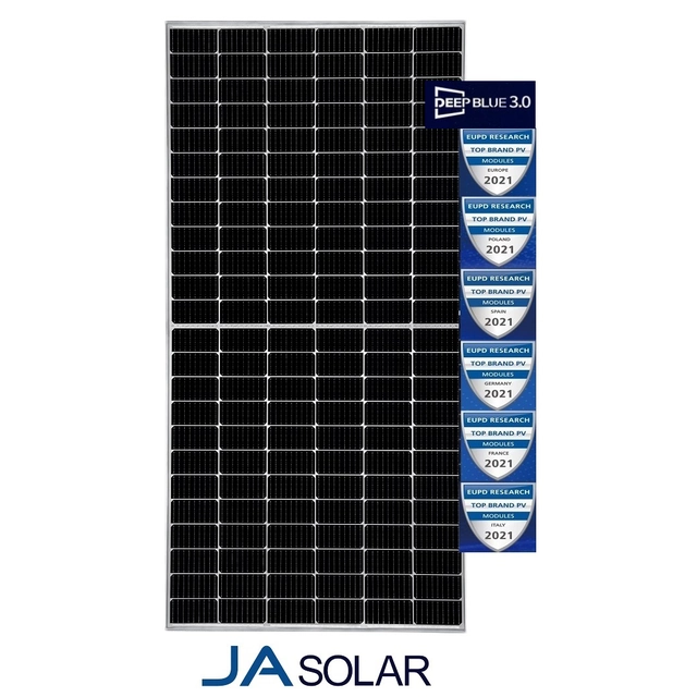 JA SOLAR JAM72D42-625/LB Halvcells bifacial dubbelglasmodul (N-typ)