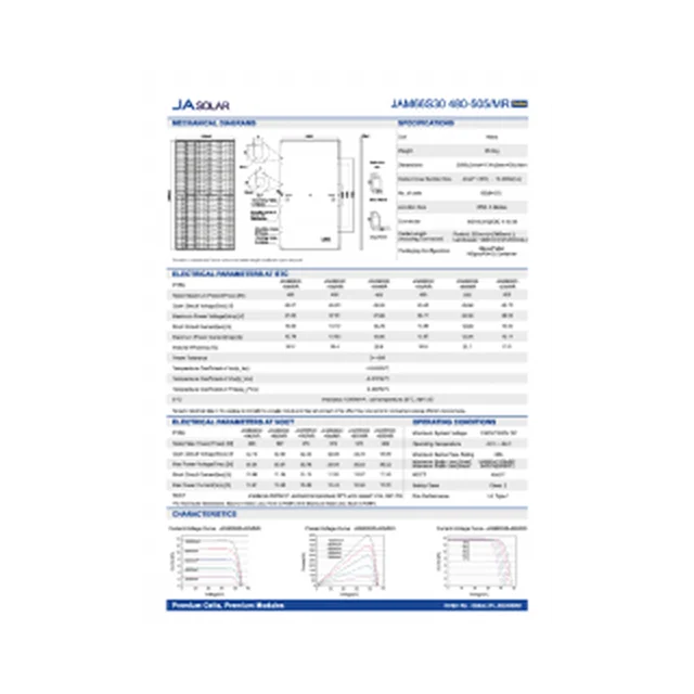 JA solare JAM66S30 505MR