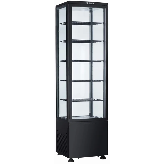 Jääkaappi vitriini | makeiset | LED | RT280-Black | 270 l (RTC287BE)