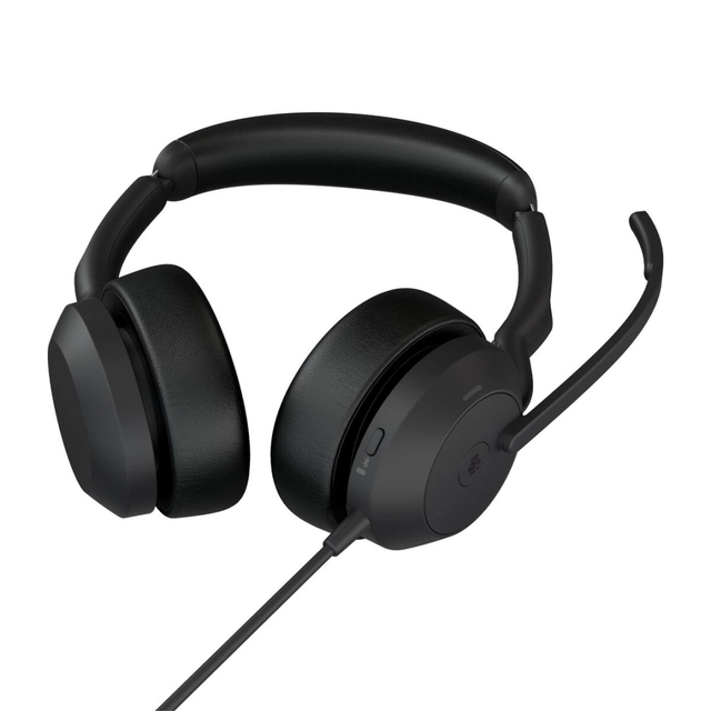 Jabra ausinės su mikrofonu Evolve2 50 Juodos spalvos