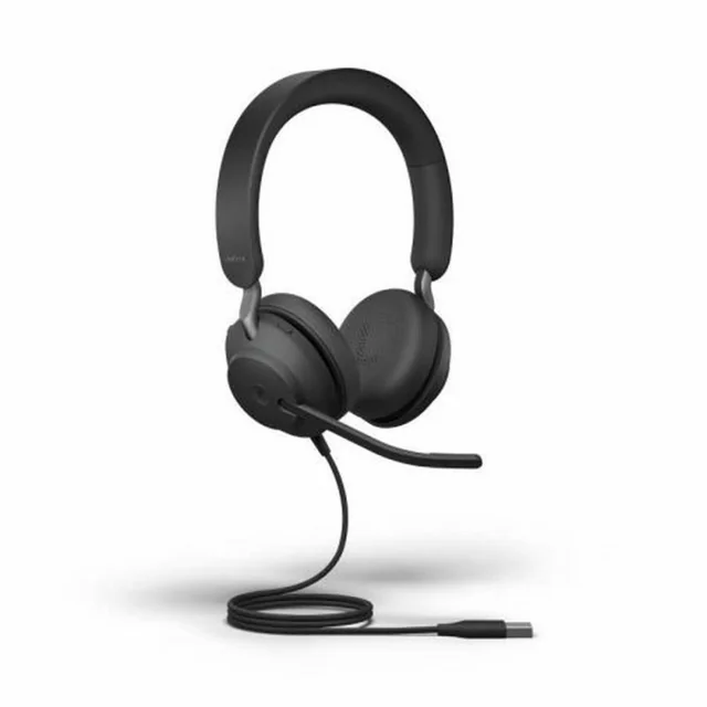 Jabra Evolve2 40 SE ausinės su mikrofonu juodos spalvos