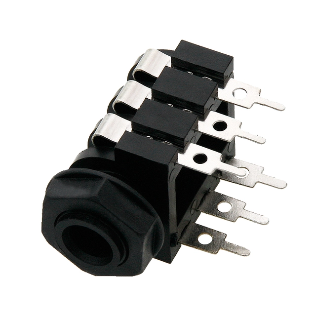 Jack socket 6.3 ST mounting plastic 20 Pcs