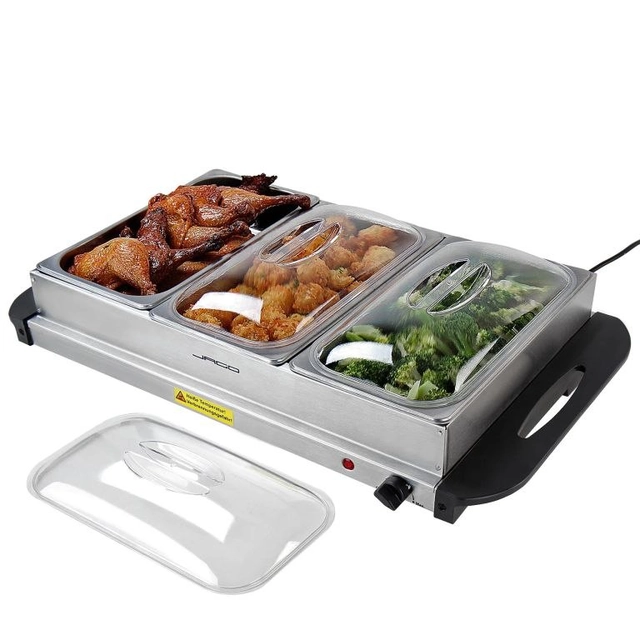 JAGO Многофункционален уред за затопляне на храна на бюфет, 300 W