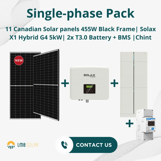 Jednofázová sada Solax 5kW