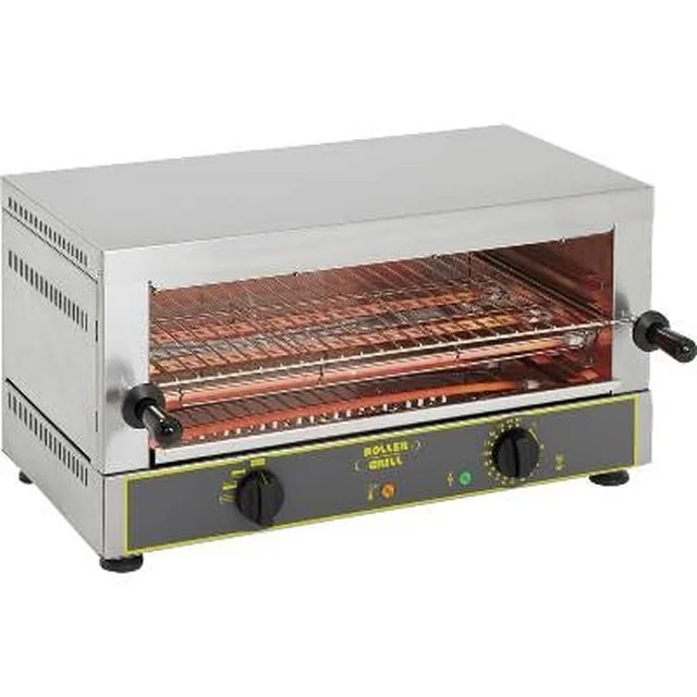 Jednoúrovňový hriankovač 520x320 mm ROLLER GRILL, 777107