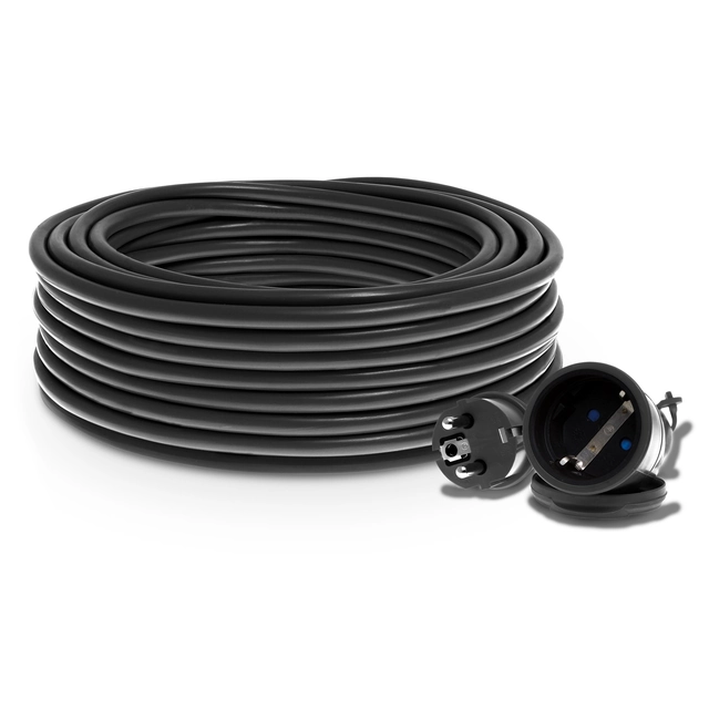 Jednozásuvkový zahradní prodlužovací kabel PO-ST / S / 15M / 3X1 / H05VV-F