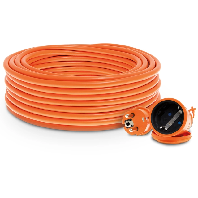Jednozásuvkový zahradní prodlužovací kabel PO-ST / S / 40M / 3X1,5 / H05VV-F
