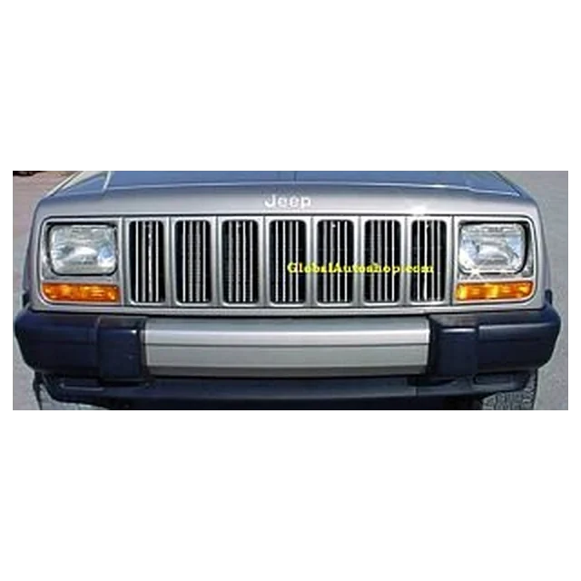 Jeep Cherokee — Chrome Strips Grill Chrome Dummy Bufer Tuning