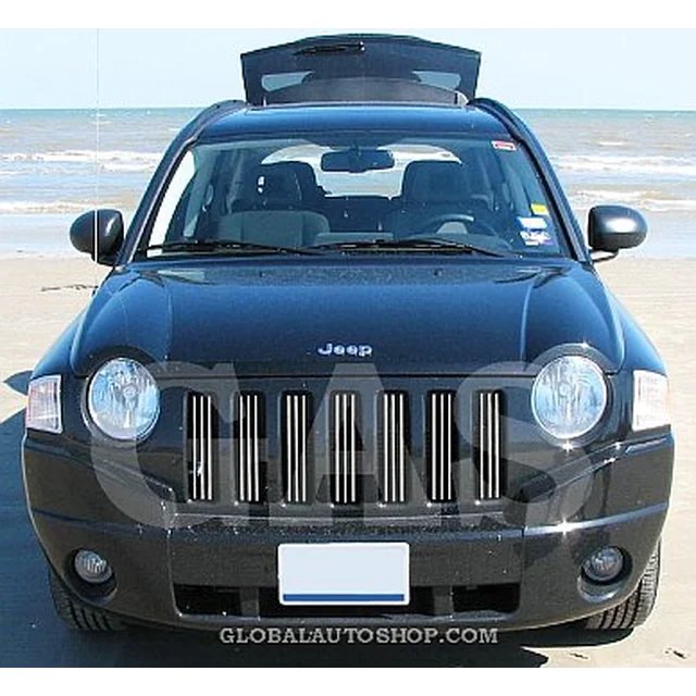 Jeep Compass - benzi cromate, reglaj pentru bara de protecție