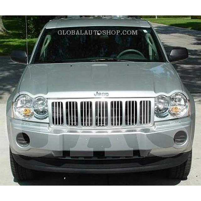 Jeep Grand Cherokee — Chrome Strips Grill Chrome Dummy Bufer Tuning