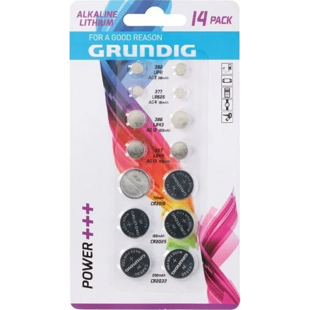 Jeu de piles Grundig 14 pcs.