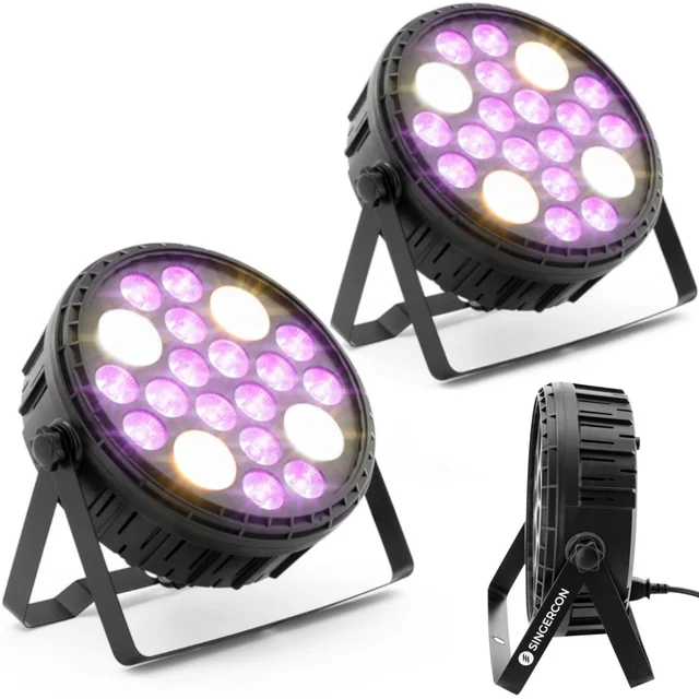 Jevištní reflektory jevištní osvětlení PAR 16 LED diody 120W SET 2szt.