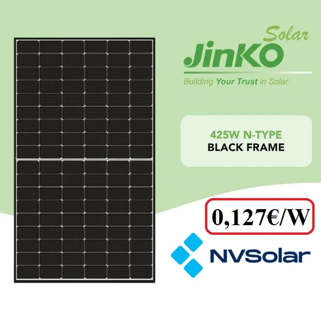 Jinko Tiger 54HL4-(V)- 420W N-type Black πλαισιωμένο