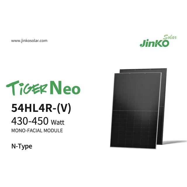 Jinko Tiger Neo N tipo 54HL4R-(V) 450 Vatų JKM450N-54HL4R-V-BF