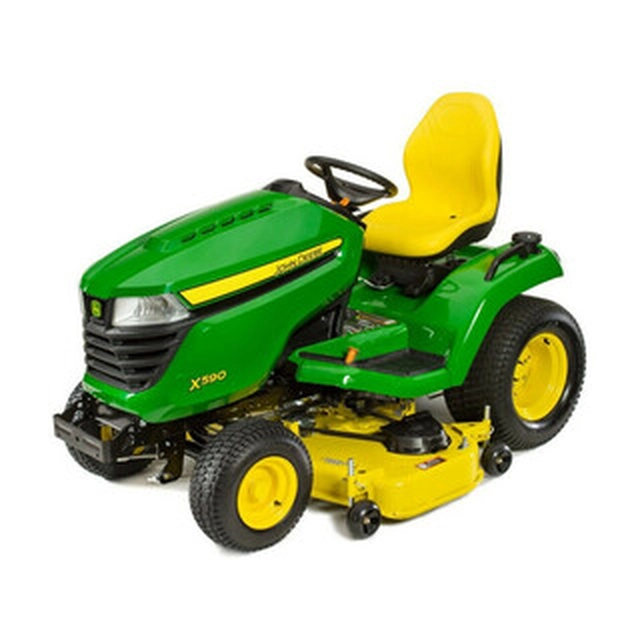 John Deere X590 benzinmotoros fűnyíró traktor 1220 mm | 16,7 kW | 726 cm³ | 4 ütemű