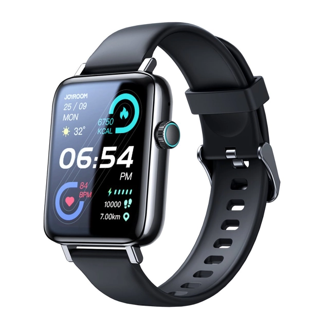 JR-FT5 Smartwatch της σειράς Fit-Life με λειτουργία απάντησης κλήσεων - Μαύρο