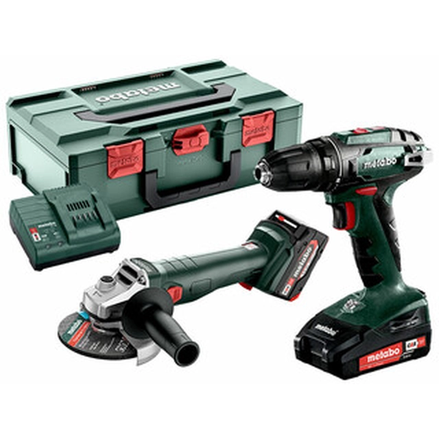 Juego combinado de Metabo 2.6.6 18 V BS18 paquete de máquina en metaBOX