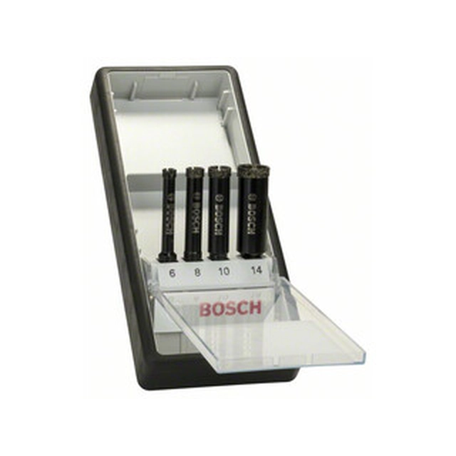 Juego de brocas de diamante Bosch para perforación de agua 6, 8, 10, 14mm