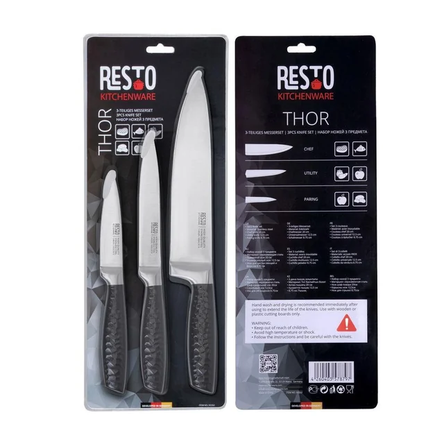 JUEGO DE CUCHILLOS 3PCS/95502 RESTO