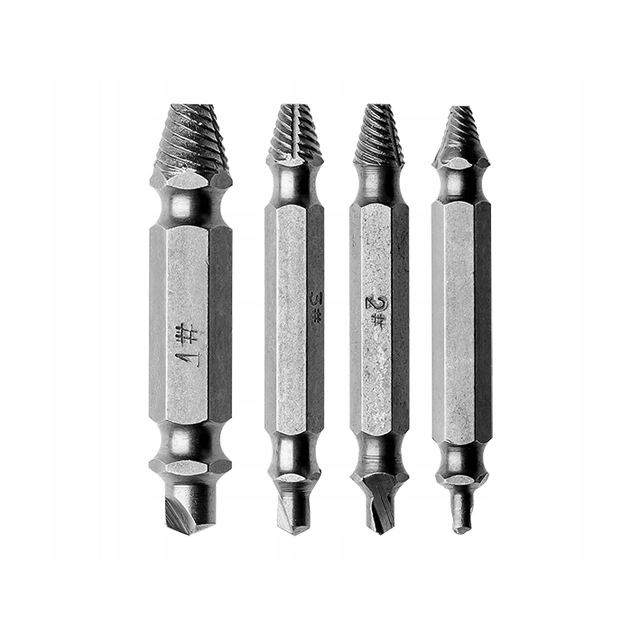 JUEGO DE EXTRACTOR DE TORNILLOS M5-M14 4 PCS.