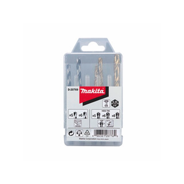 Juego de taladro Makita para madera, metal y roca D-23759