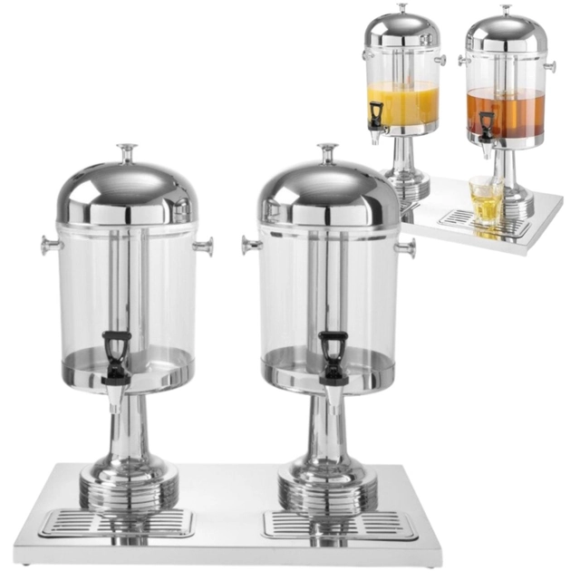 Juice dispenser 2x8L cooled Hendi 425411