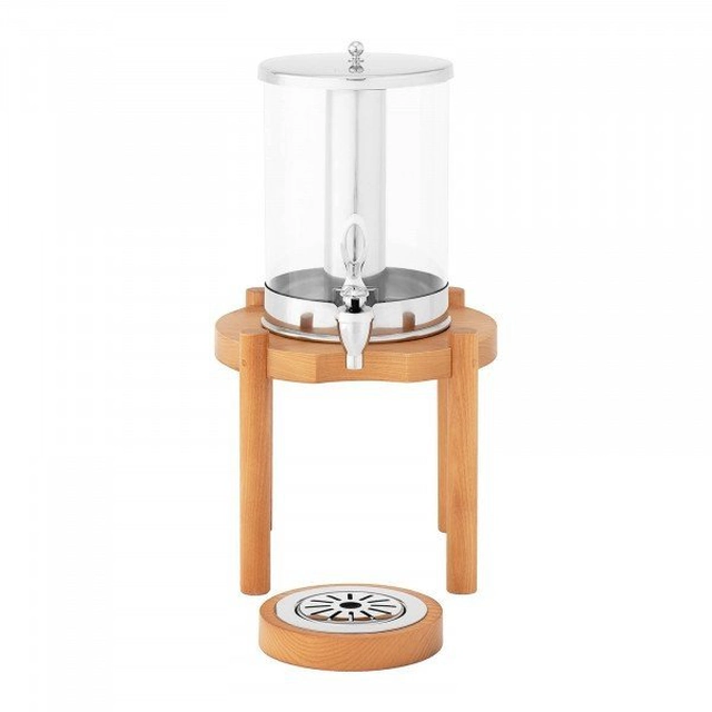 Juice dispenser - 7 l - cooling system - wooden base ROYAL CATERING 10012055 RCSD-1W1